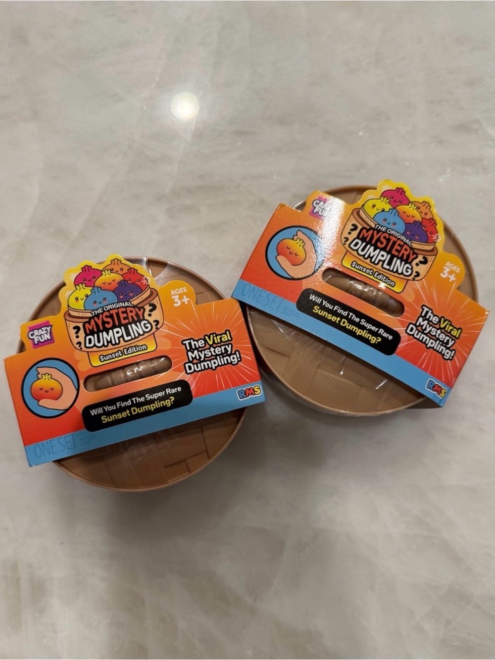 (1) RARE Viral Mystery Dumpling Sunset Edition Surprise Toy - Orange Packaging